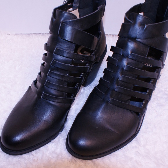 Women's Guess Giya Caged Booties Size 8.5M, Black - Picture 4 of 8